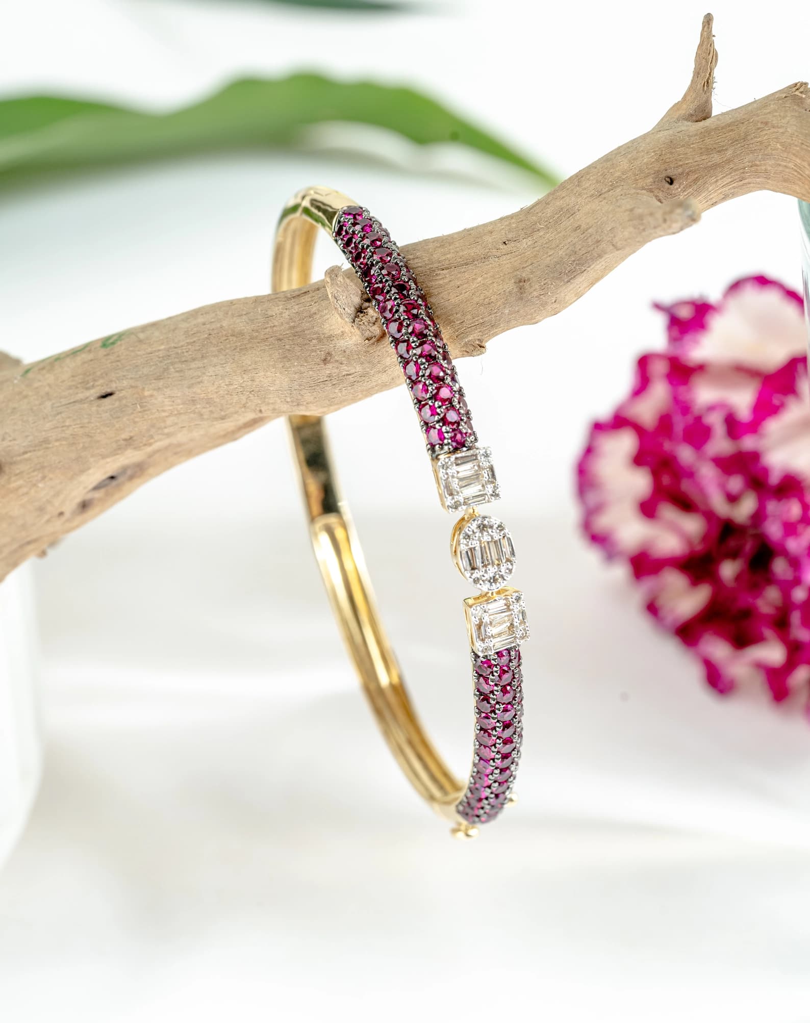 Diamond & Ruby Classic Bracelet